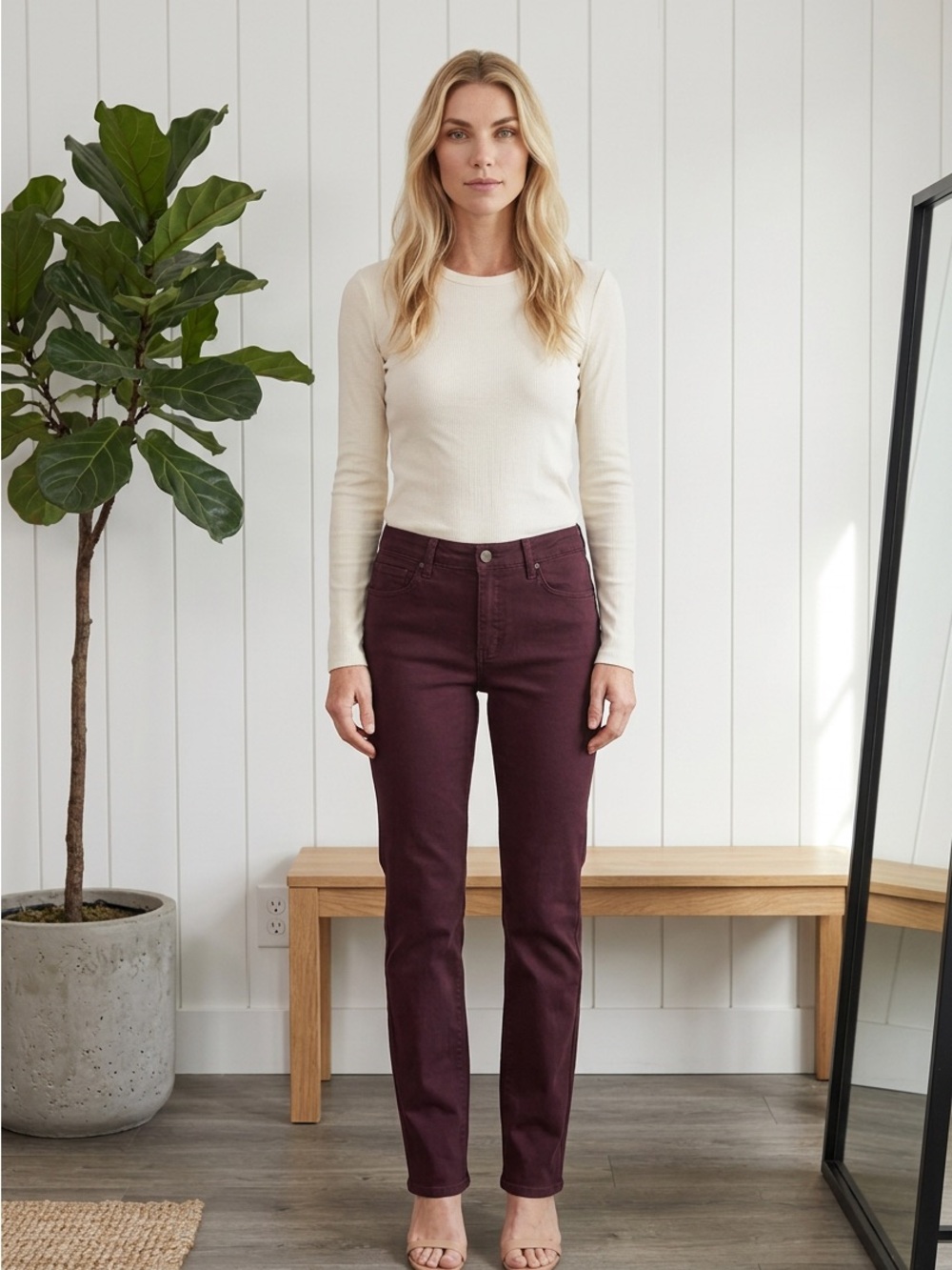 Express Bootcut Jeans Wine Wash Size 10 – New NWT